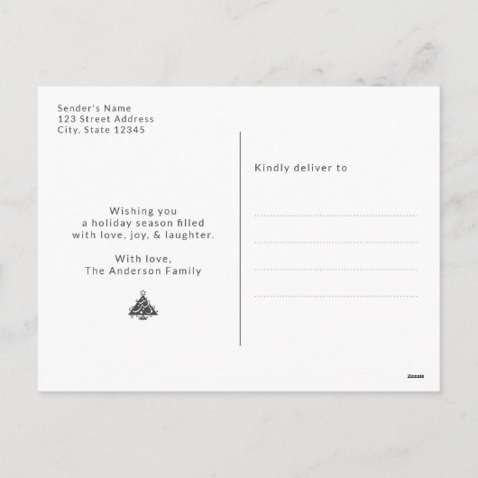 Cartes postales Snowy Joyeux Noël (Dos)