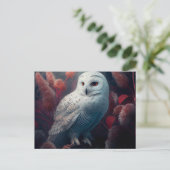 Cartes Postales snowy owl (Debout devant)
