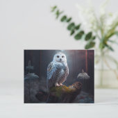 Cartes Postales snowy owl (Debout devant)