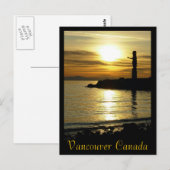 Cartes postales souvenir de Vancouver Pôle totemiq (Devant / Derrière)