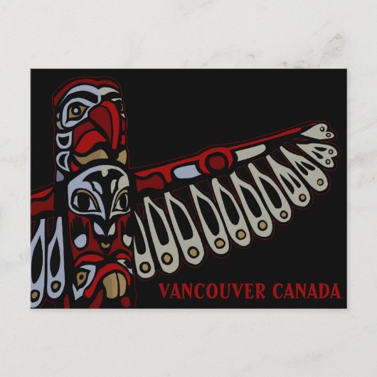 Cartes postales souvenir de Vancouver Pôle Totémiq (Devant)