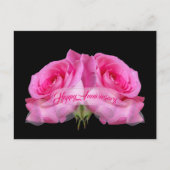 Cartes postales souvenirs Joyeux Anniversaire Rose (Devant)