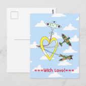 Cartes postales Spitfires Blue Sky Heart (Devant / Derrière)