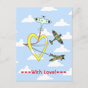 Cartes postales Spitfires Blue Sky Heart