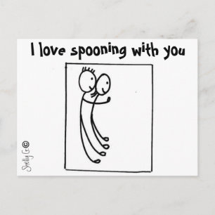 Cartes postales Spooning Love