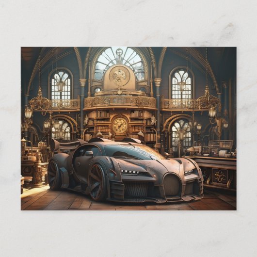 Cartes postales Steampunk Super Car Speedster (Devant)