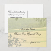 Cartes postales "Summer Fields Save the Date" (Devant / Derrière)