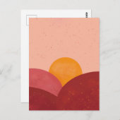 Cartes postales Sun Set Twilight / Imprimantes d'a (Devant / Derrière)