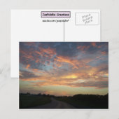 Cartes postales Sunset (Devant / Derrière)