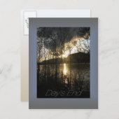 Cartes postales Sunset de Columbia River (Devant / Derrière)