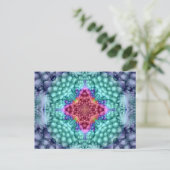 Cartes    postales super bleu Vintage Kaleidoscope (Debout devant)