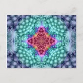 Cartes    postales super bleu Vintage Kaleidoscope (Devant)