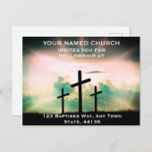 Cartes postales sur invitation de l'église Modèle (Devant / Derrière)