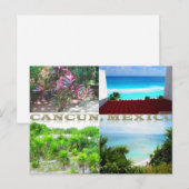 CARTES POSTALES SUR MESURE - COLLAGE CANCUN 11 (Devant / Derrière)