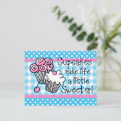 Cartes postales Sweet Cupcakes (Debout devant)