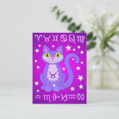 Cartes postales Taurus Zodiac Purple (Debout devant)
