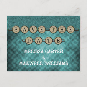 Cartes Postales Teal Steampunk Clés pour Sauver la