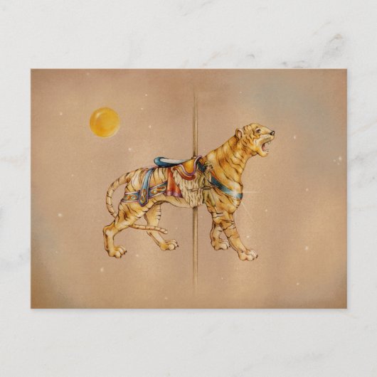 Cartes postales - Tigre de carrousel (Devant)