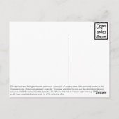 Cartes postales Tigre de Tasmanie (Dos)