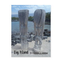 Cartes postales Tiki Big Island Hawaii