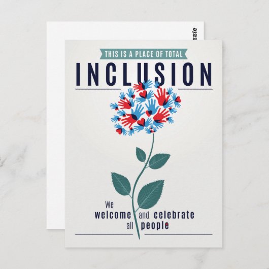 Cartes postales Total Inclusion (Devant / Derrière)