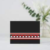 Cartes postales Triangles Tribaux Rouges (Debout devant)