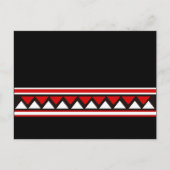 Cartes postales Triangles Tribaux Rouges (Devant)