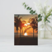 CARTES POSTALES TROPICAL BEACH SUNSET (Debout devant)