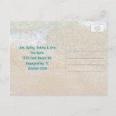 Cartes postales tropicales de gros dollars de sabl (Dos)