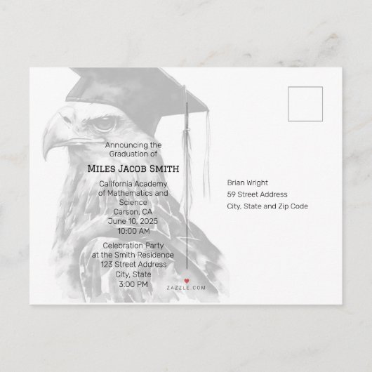 Cartes postales uniques sur mesure (Dos)