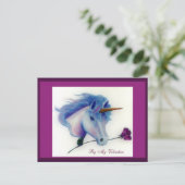 Cartes postales Valentine Unicorn (Debout devant)