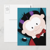 Cartes postales Vampire et Spider Halloween (Devant / Derrière)