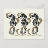 Cartes postales Verneuil Art Nouveau hippocampe (Devant)