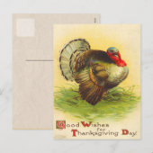 Cartes postales Victoriennes Thanksgiving (Devant / Derrière)
