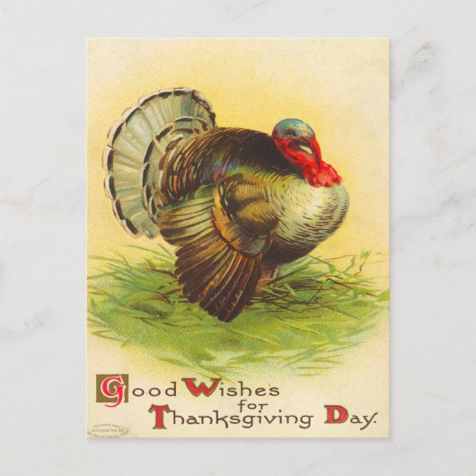 Cartes postales Victoriennes Thanksgiving (Devant)