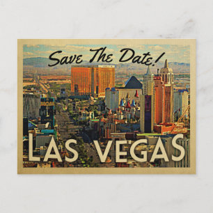 Cartes postales vintage de Las Vegas Save The Date