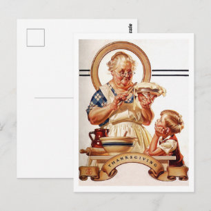 Cartes postales vintage de Thanksgiving d'art