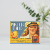 Cartes postales vintage Pacific Maid Lemons Sailor (Debout devant)