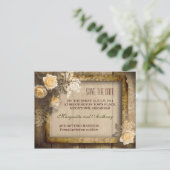 Cartes postales vintage rustiques pour annoncer la (Debout devant)