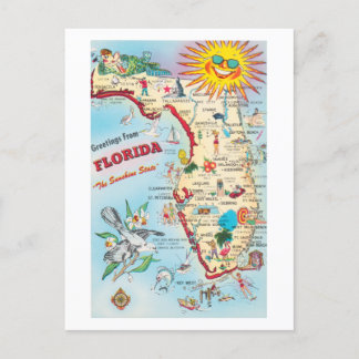 Cartes Postales Vintages De Floride