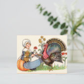 Cartes postales vintages de Thanksgiving Turkey (Debout devant)