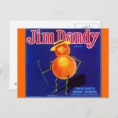 Cartes postales vintages Jim Dandy Anthropomorphes (Devant / Derrière)