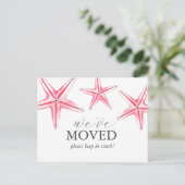 Cartes postales Watercolor Beach Moving Faire-part (Debout devant)