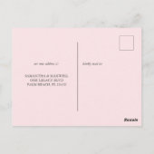 Cartes postales Watercolor Beach Moving Faire-part (Dos)