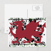 Cartes postales Welsh Dragon (Devant / Derrière)