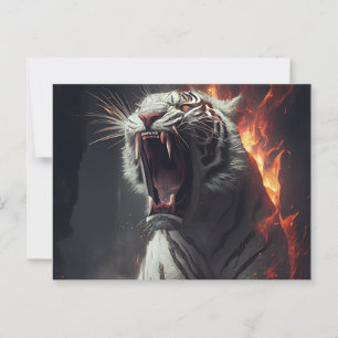 Cartes Postales  White Tiger