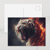 Cartes Postales  White Tiger (Devant / Derrière)