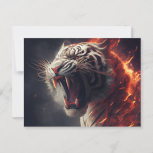 Cartes Postales White Tiger