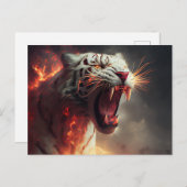 Cartes Postales  White Tiger (Devant / Derrière)