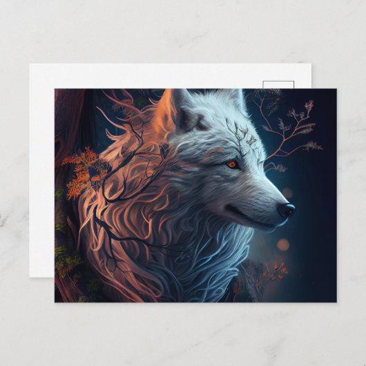 Cartes Postales White Wolf (Devant / Derrière)